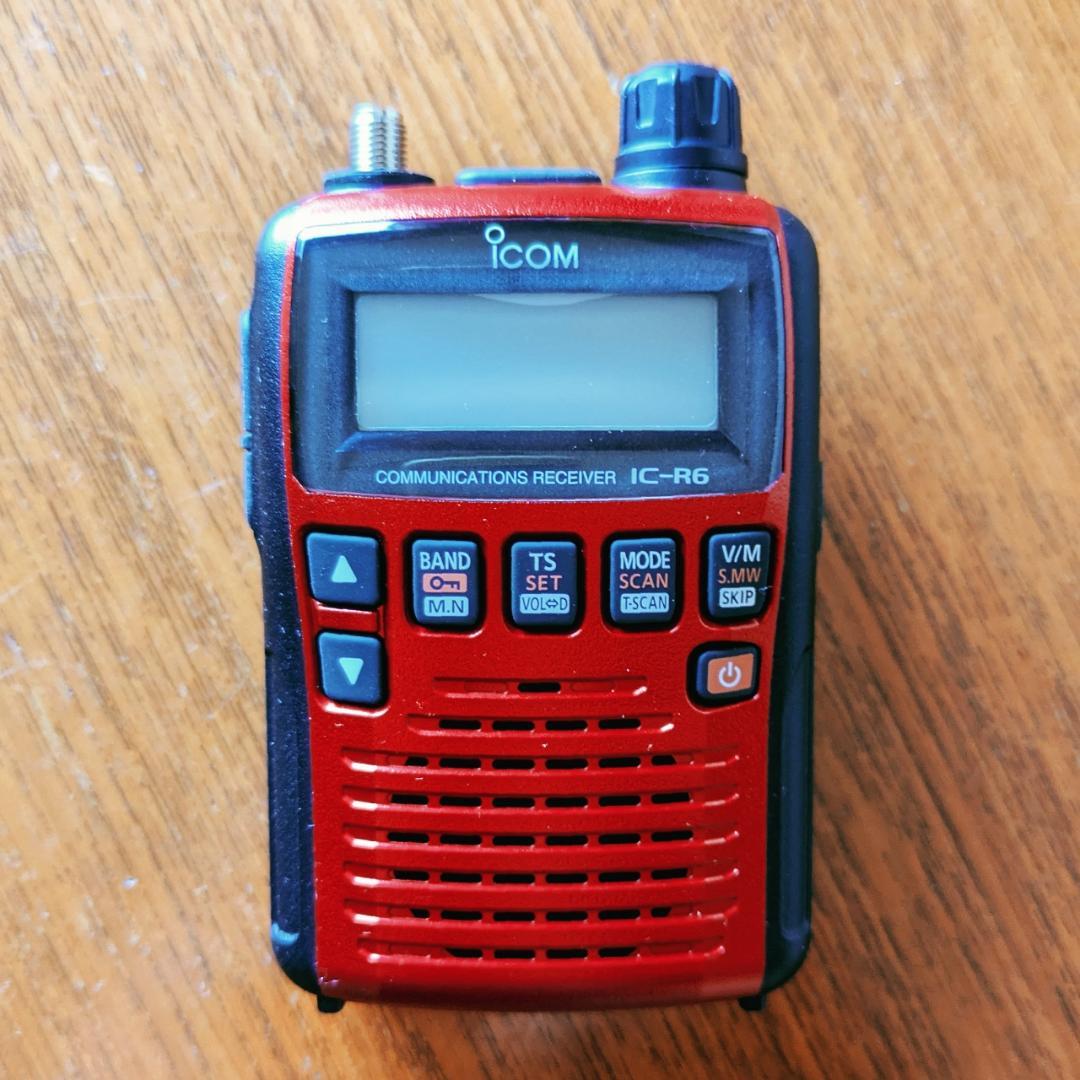 お買い得！ ICOM IC-R6 受信機 赤 CQオーム全国版 オプションセット