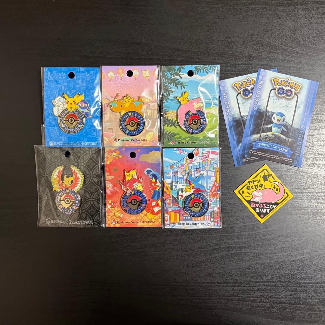 ポケモン　ロゴピンズ　ポケセン　ピンズ　6点セット　おまけ付き