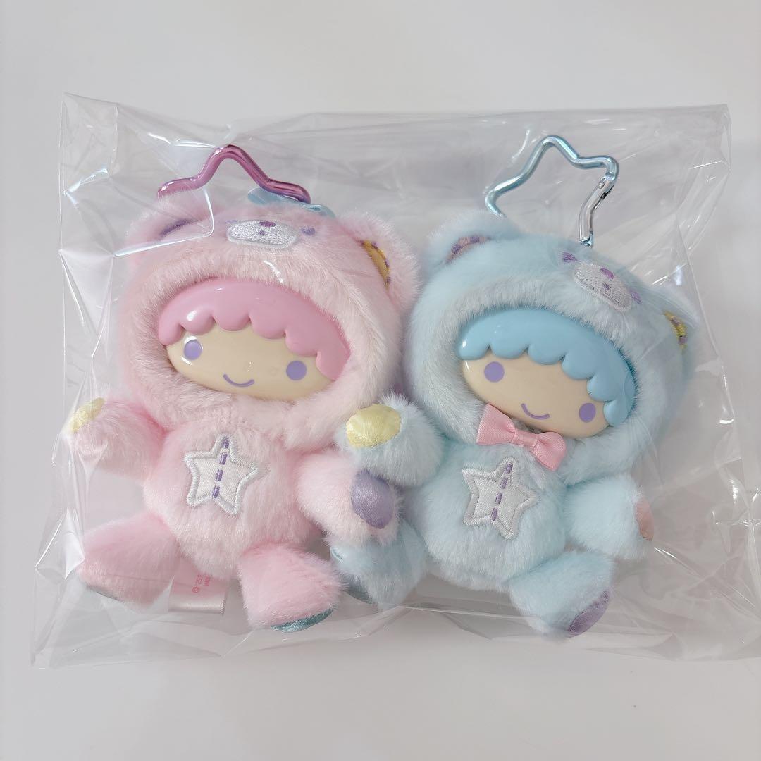 きぐるみマスコットキーホルダー　キキララ　パフポフ　リトルツインスターズ