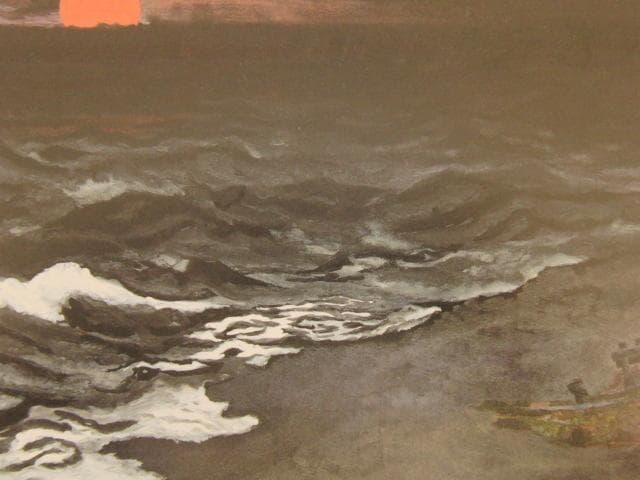 常岡幹彦、【越前】、希少な額装用画集より、新品額装付、状態良好