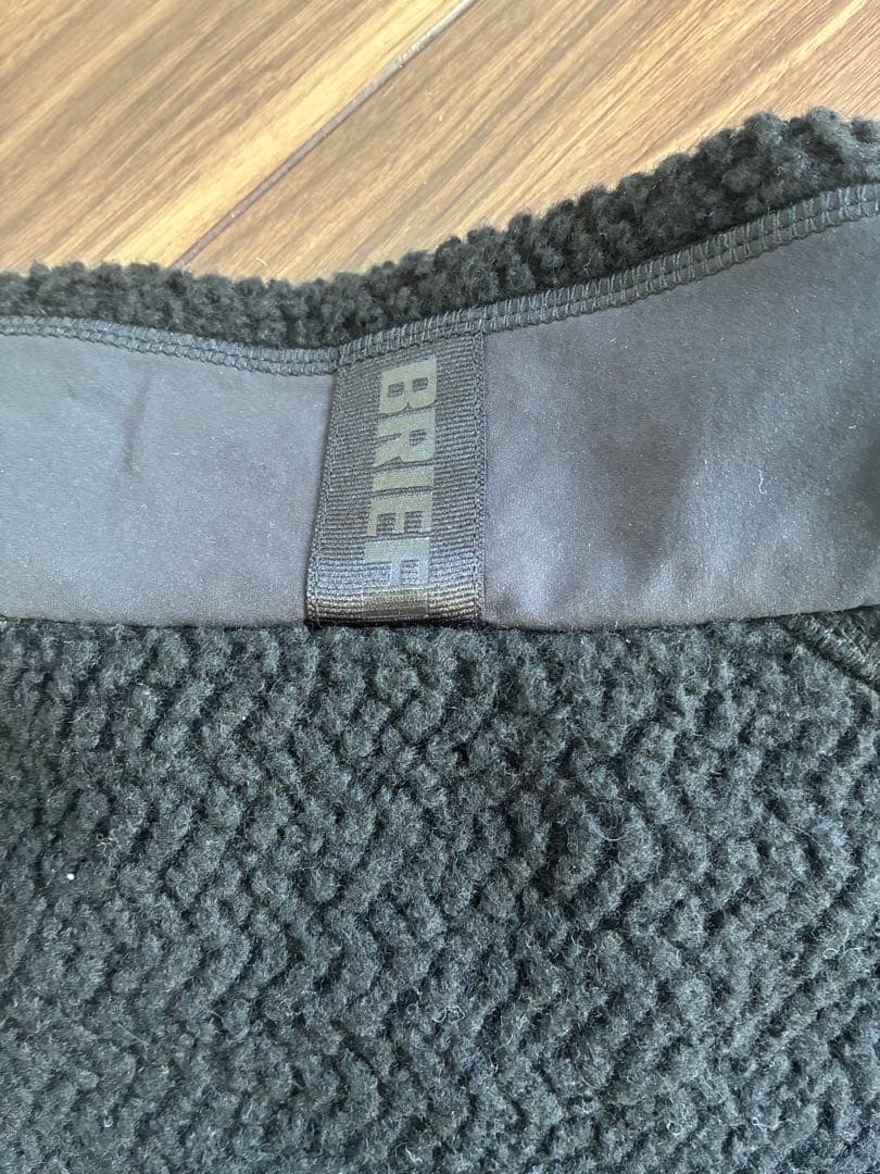 2025年秋冬モデル　ブリーフィングゴルフ　ウールボアベスト　ブラック