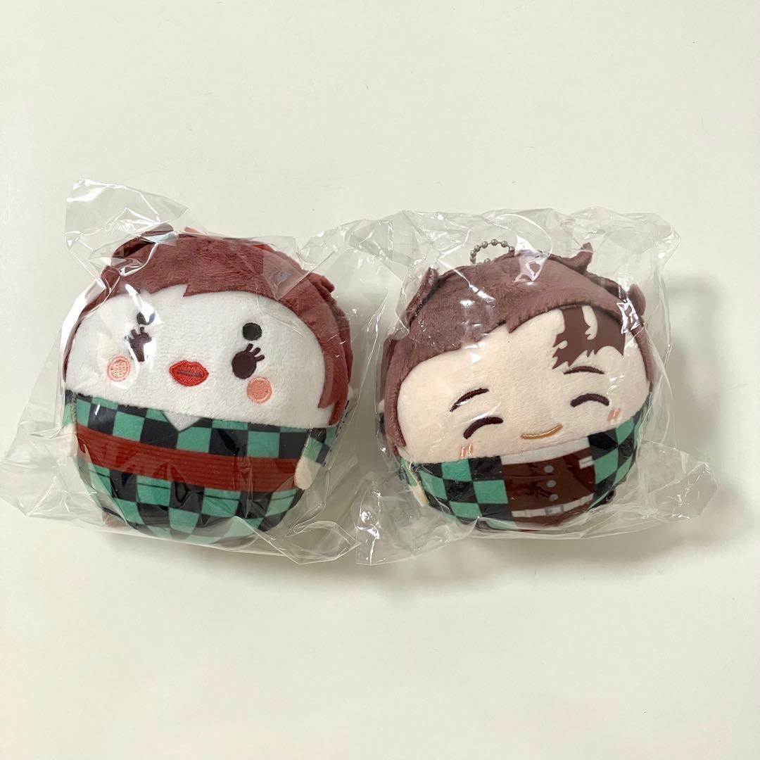 鬼滅の刃　ふわコロりん　2個　 ①竈門炭治郎　炭子 ②竈門炭治郎　にっこり
