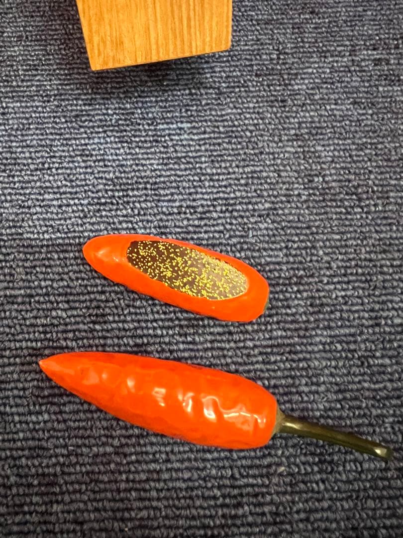 1226  茶道具　輪島塗　乾漆唐辛子　香合　未使用