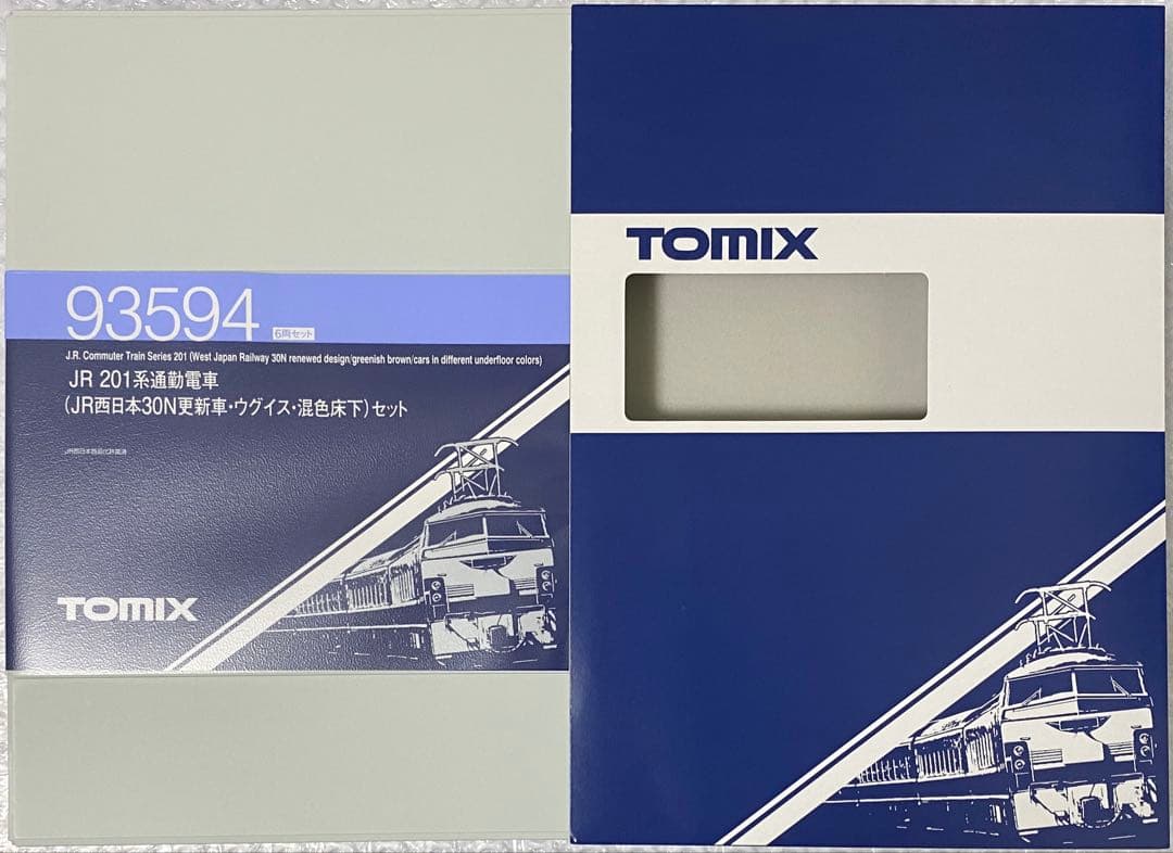 TOMIX 93594 JR 201系（JR西日本30N更新車ウグイス混色床下)