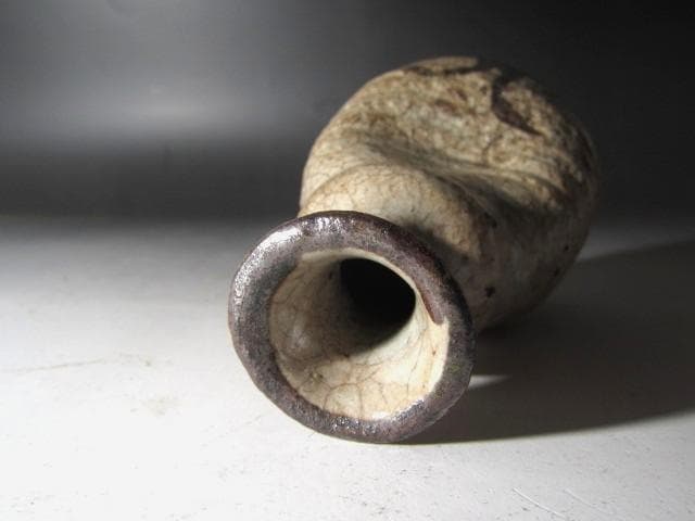 ☆　古唐津徳利　初代黒田陶々庵極めがございます☆y558