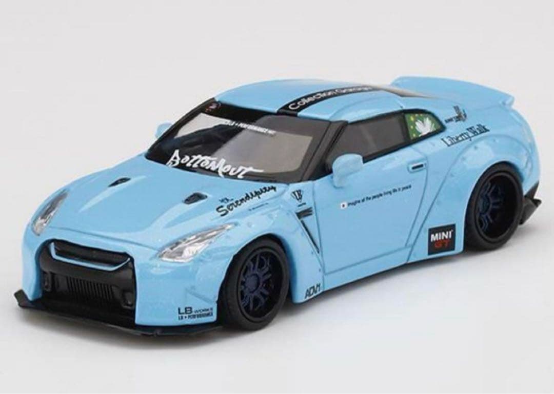 か*ゅ様 新品未開封　LBWK Nissan GT-R Light Blue #