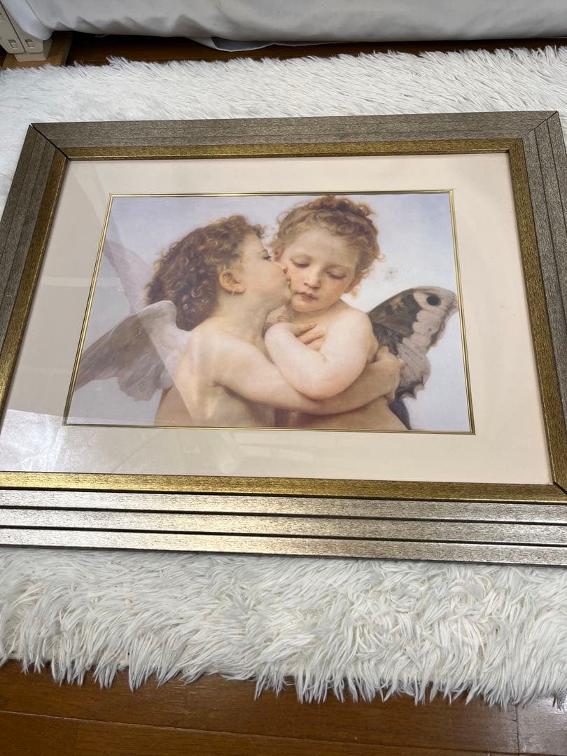 油彩複写画壁掛け ファーストキス エンジェル 複写版 2020