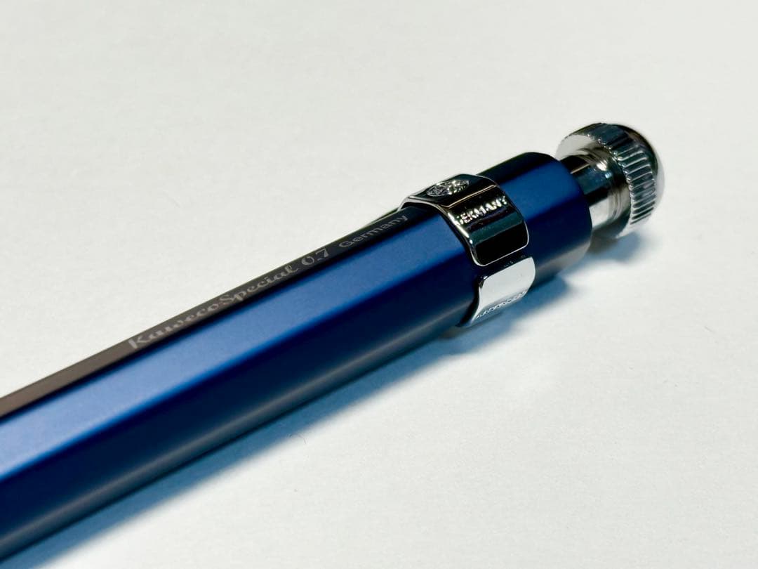 【極美品】カヴェコスペシャル ブルー 青 0.7mm シャーペン クリップ付き