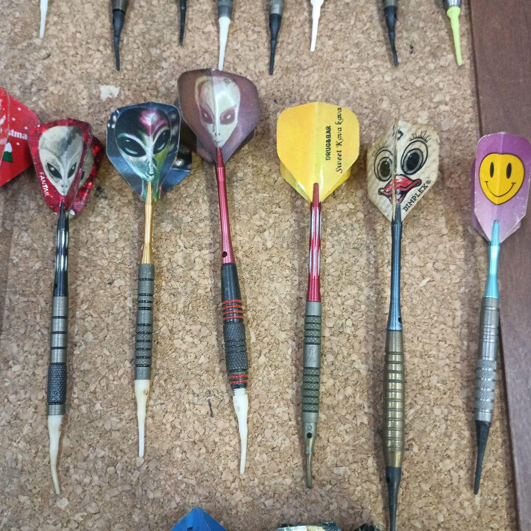 黄*読様 ３５９６）ダーツの矢 約８０本　大量まとめ／フライト シャフト バレル