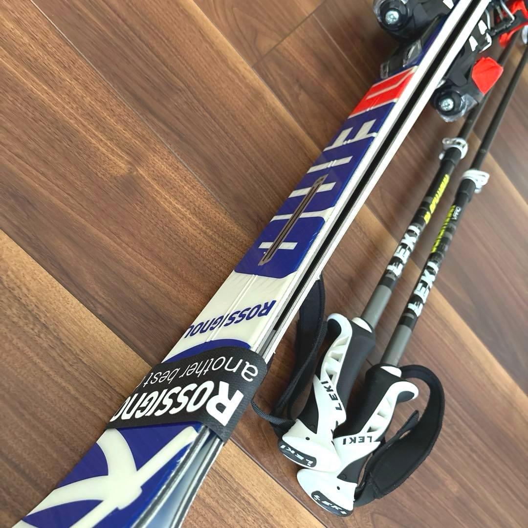 【匿名送料込】ロシニョールスキー板LOOKビンディングLEKIストック3点セット