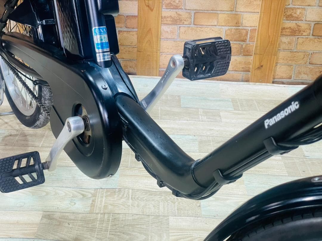 マットブラック 2018 パナソニック 子供乗せ電動アシスト自転車 H3332