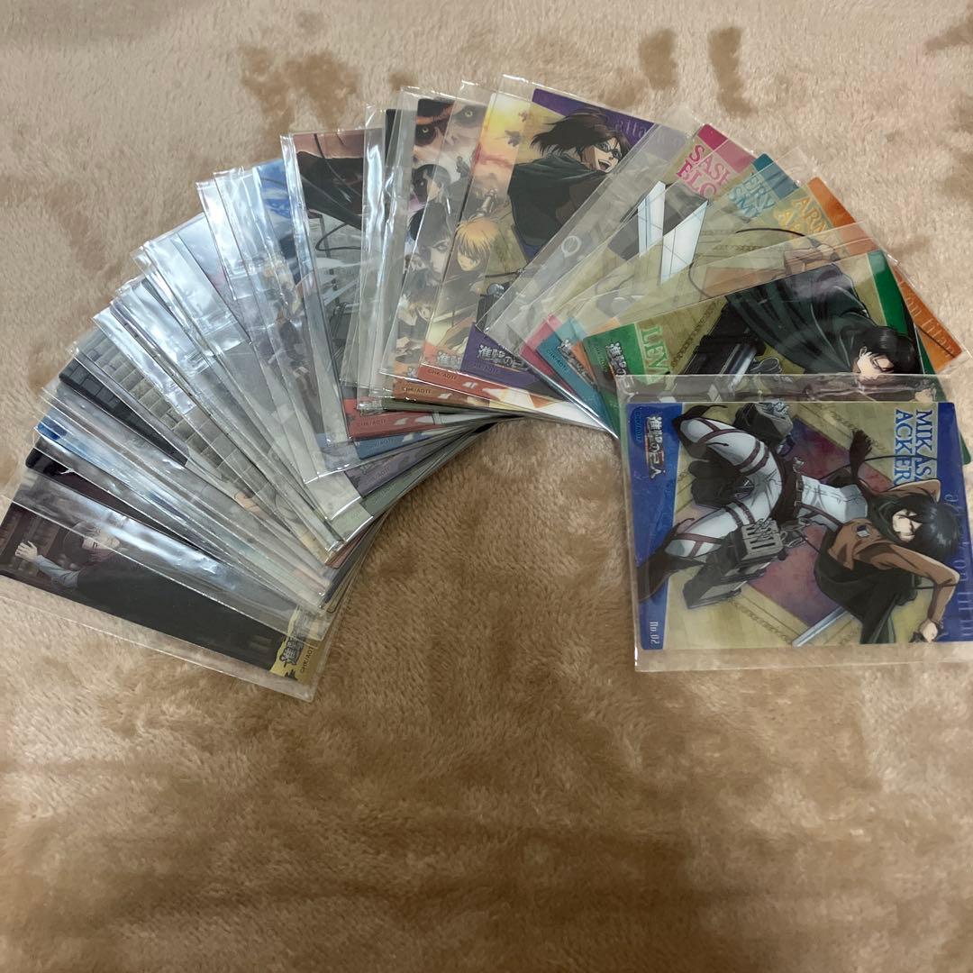 進撃の巨人 ステッカー アクスタ クリアカード