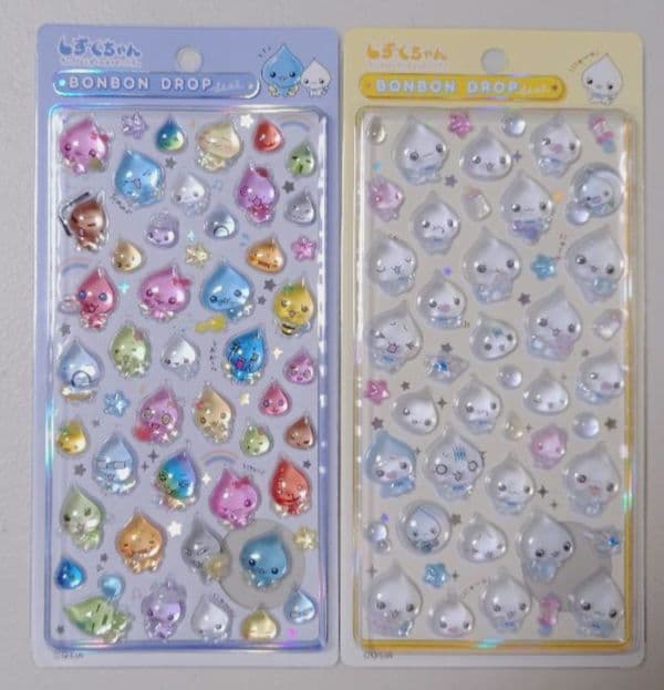 しずくちゃん　ディズニー　すみっコぐらし　ボンボンドロップシール　プチドロップ