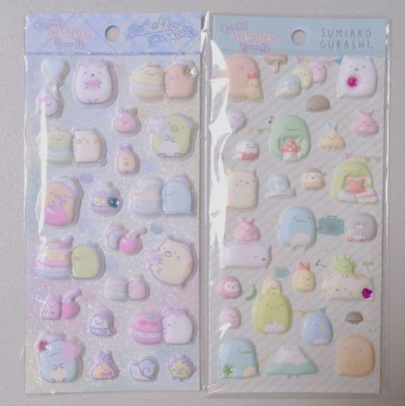 しずくちゃん　ディズニー　すみっコぐらし　ボンボンドロップシール　プチドロップ