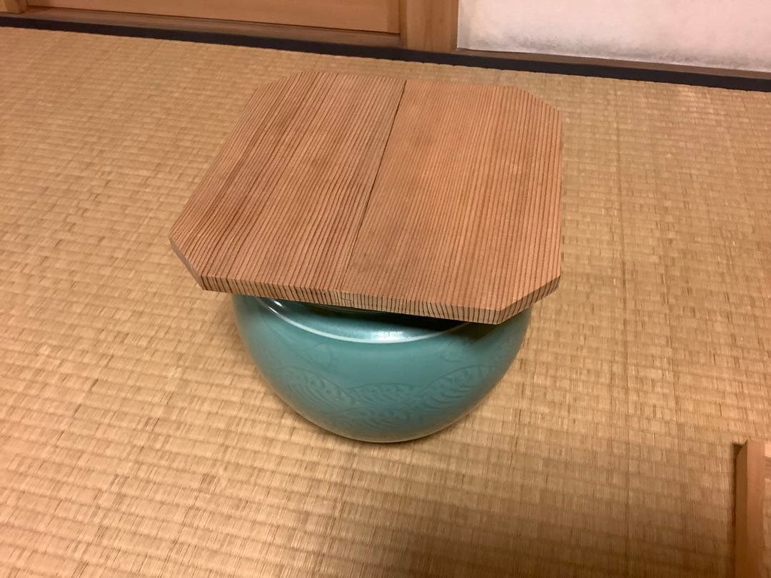 茶道具セット 青緑色 陶器製