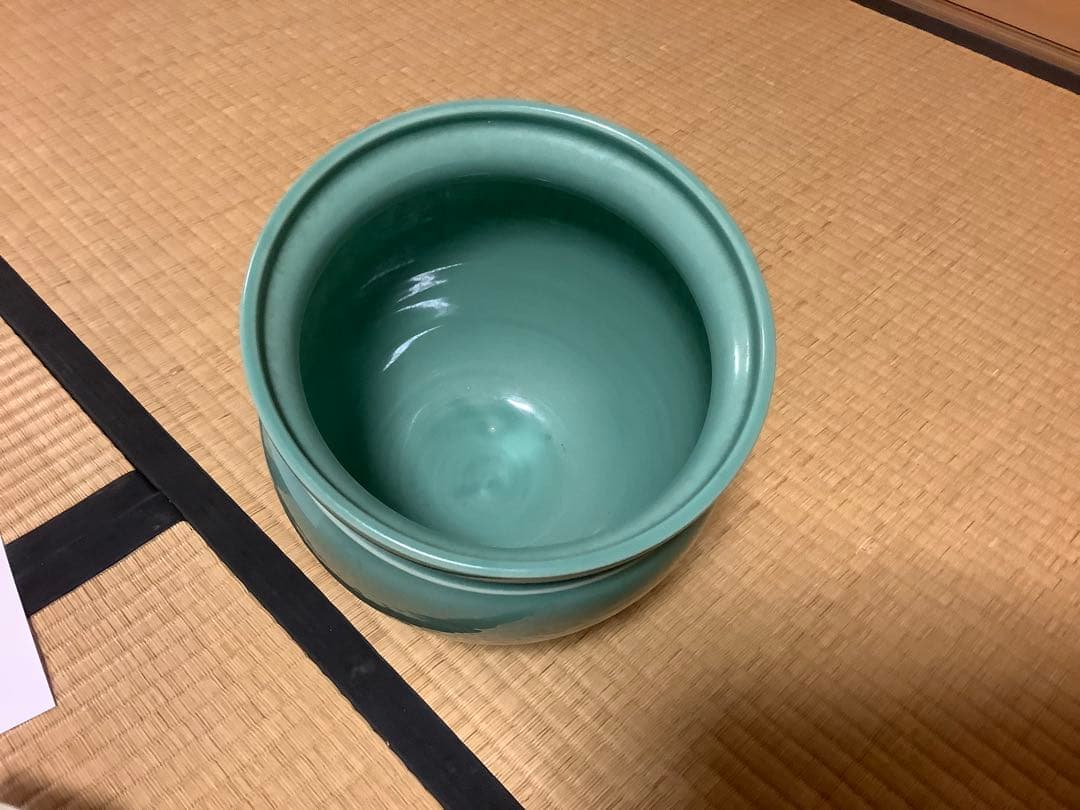 茶道具セット 青緑色 陶器製
