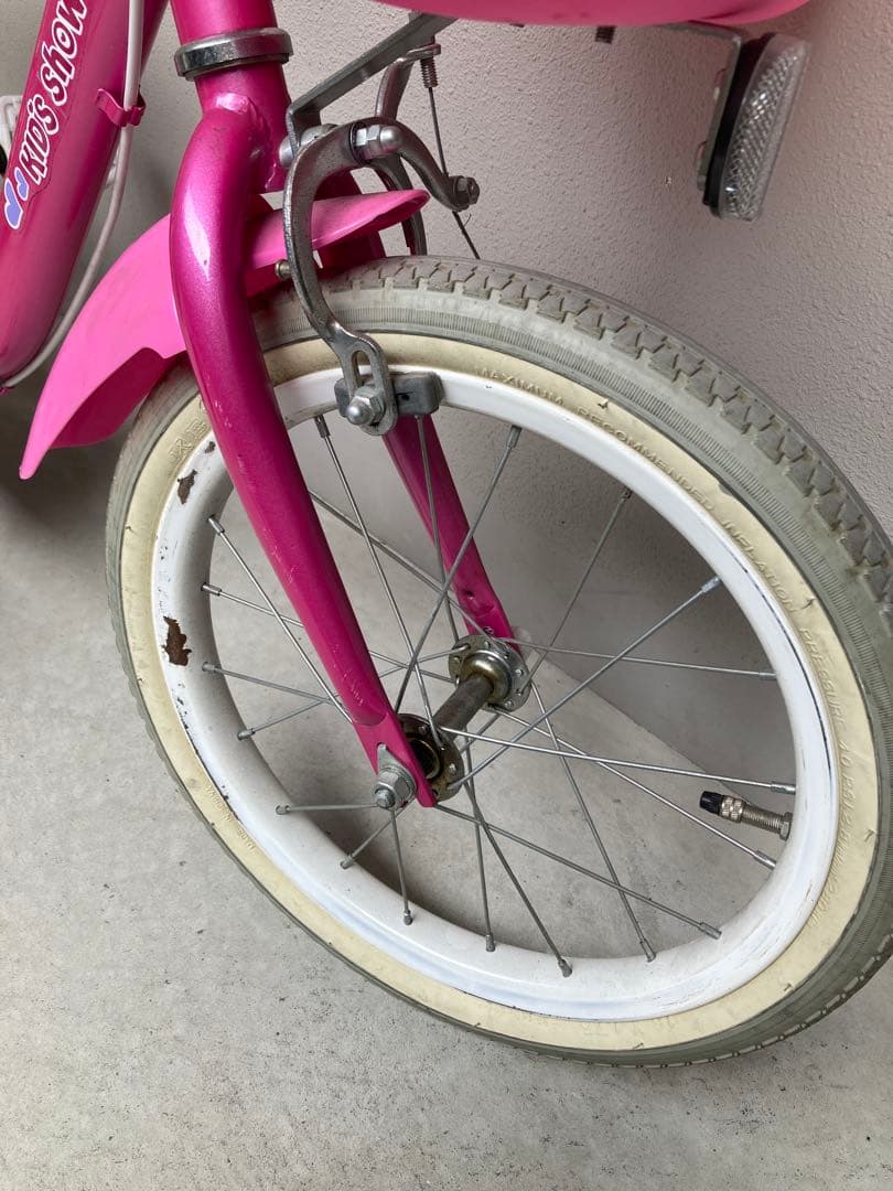 子供用自転車　16インチ　幼児用自転車 ピンク　イオンバイク
