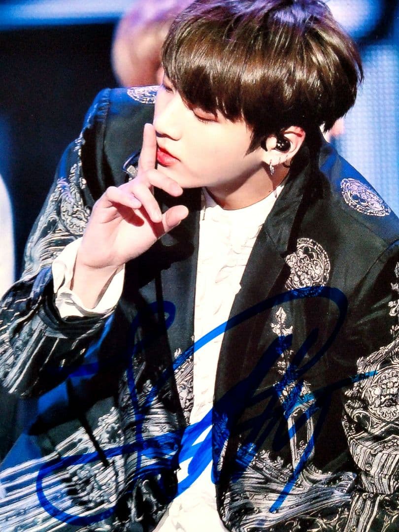 セール中…ジョングク直筆サイン入り2Lサイズ写真…BTS…防弾少年団…