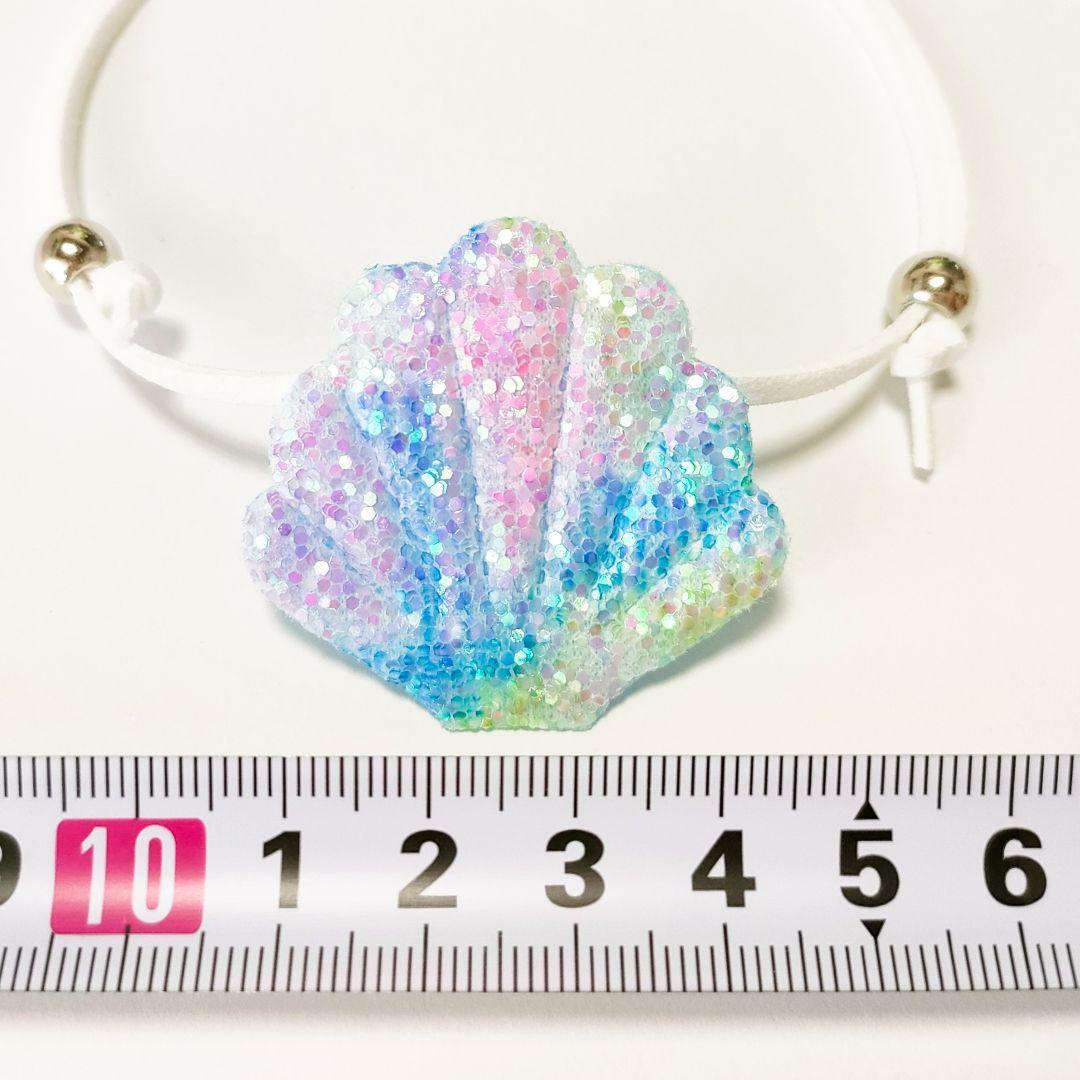 背景布+トリミングチョーカーセット　タツノオトシゴ、貝殻、海、7月フォトブース