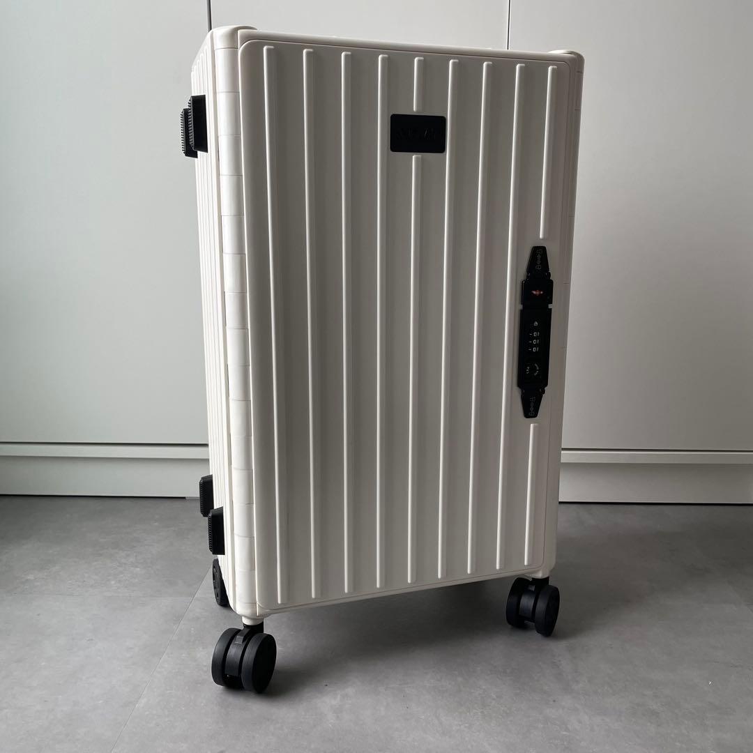 &.FLAT折り畳めるキャリーケース 機内持ち込み可能35Lスーツケースフラット