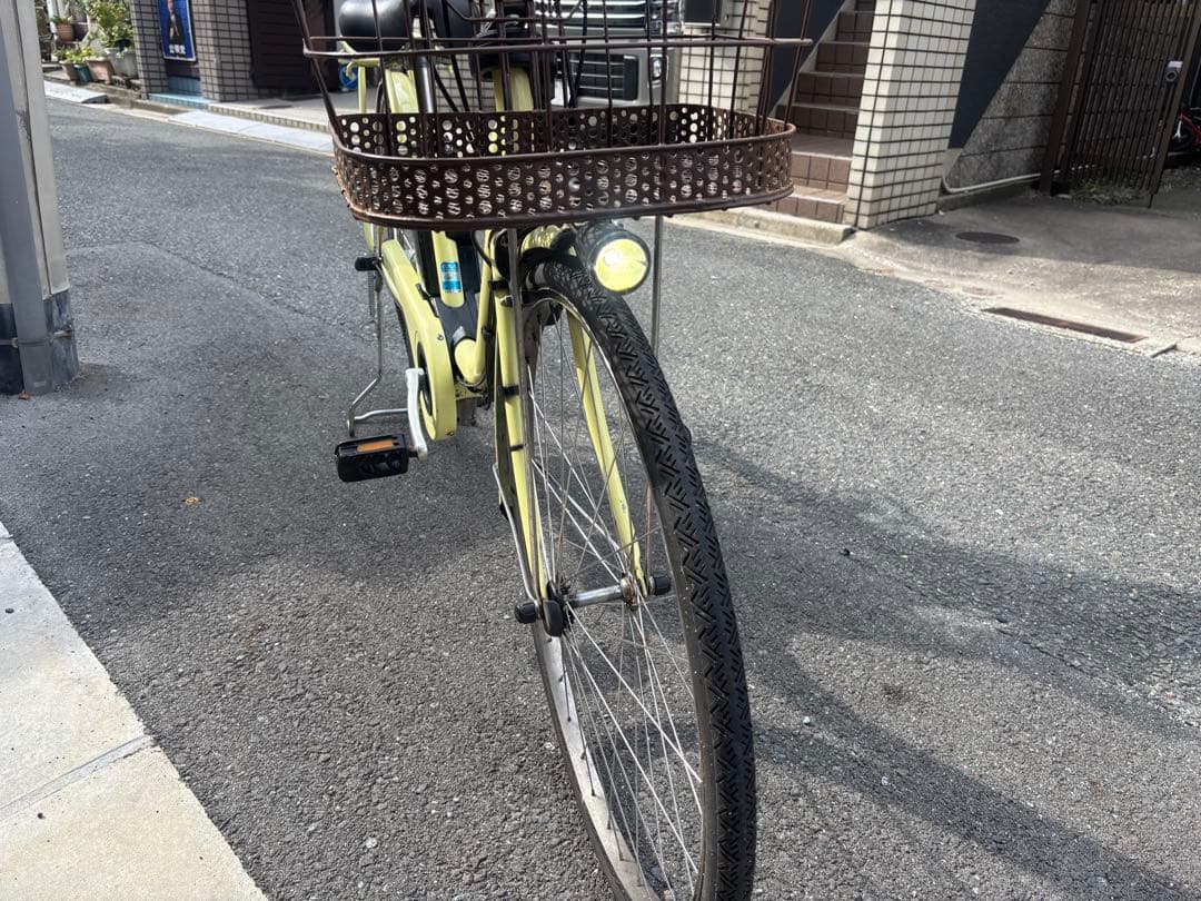 Panasonic 電動アシスト自転車 イエロー8ah