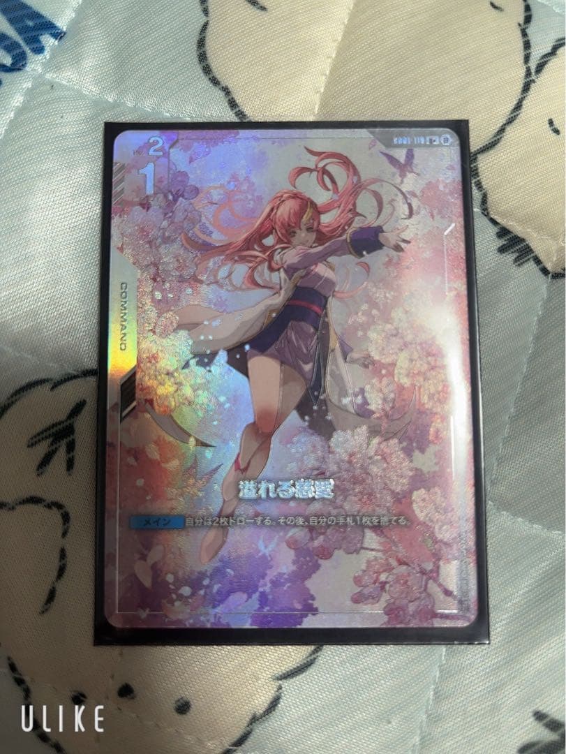 ガンダムカードゲーム 溢れる慈愛 パラレル 美品