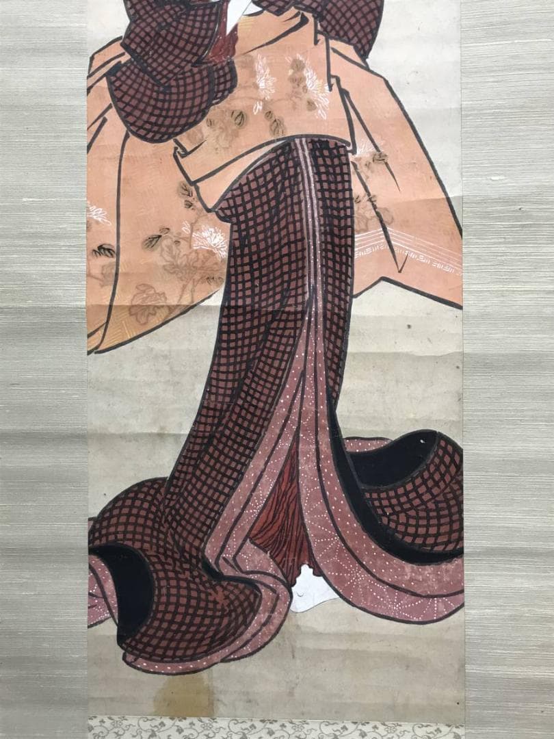 作者不詳/浮世絵美人画/美人図/掛軸/名家伝来/AC-669