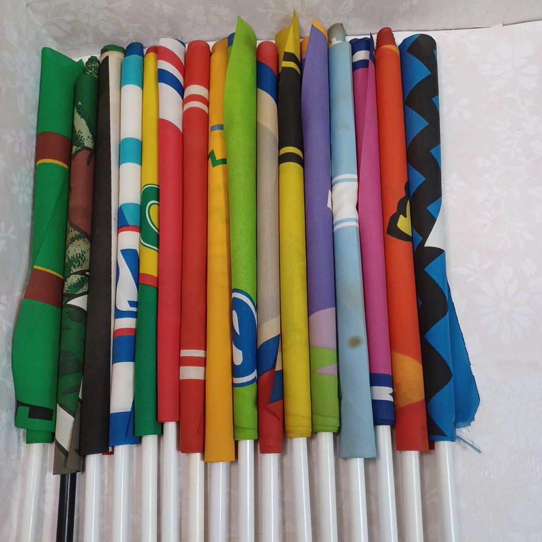 超、レア、レトロ、元祖、Jリーグ、サッカーチーム、旗、16本セット