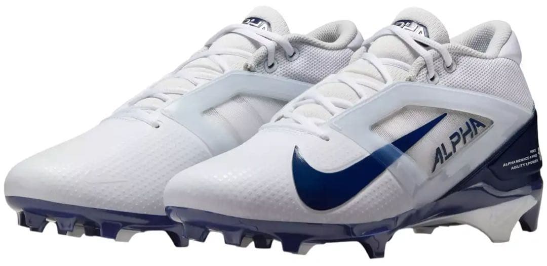 ナイキ 29 アルファメナス プロ アメフト スパイク シューズ 靴 白 紺