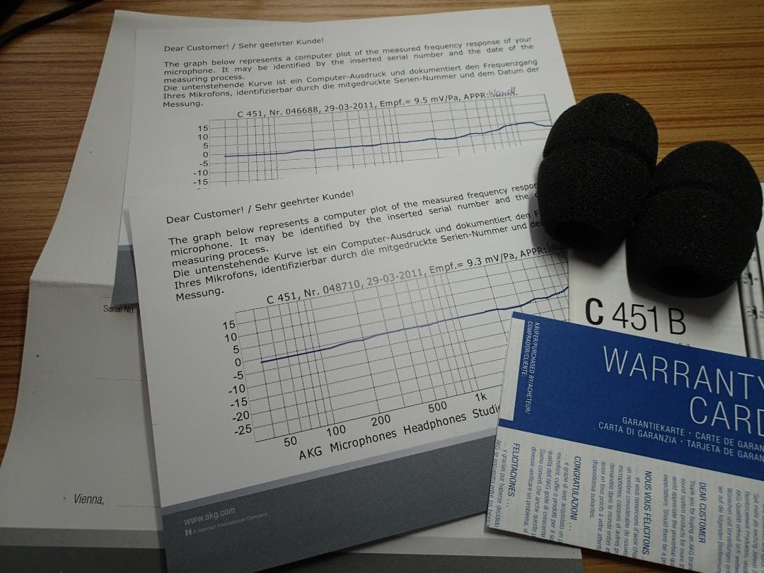 AKG C451B ステレオマッチドペア コンデンサーマイク