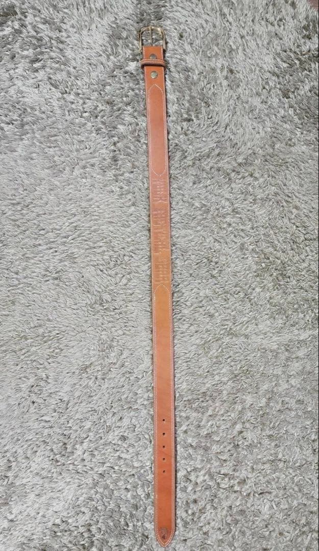 〈美品〉VOLK V-9 LEATHER BELT ブラウン