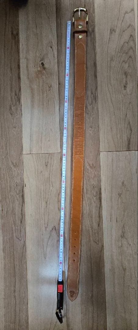 〈美品〉VOLK V-9 LEATHER BELT ブラウン