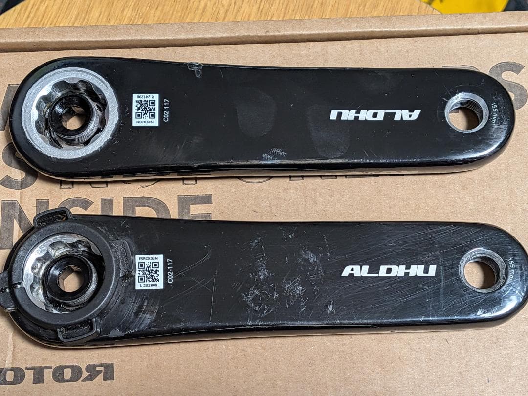 ひ*ぬ様 ROTOR ALDHU カーボンクランクアーム 155mm