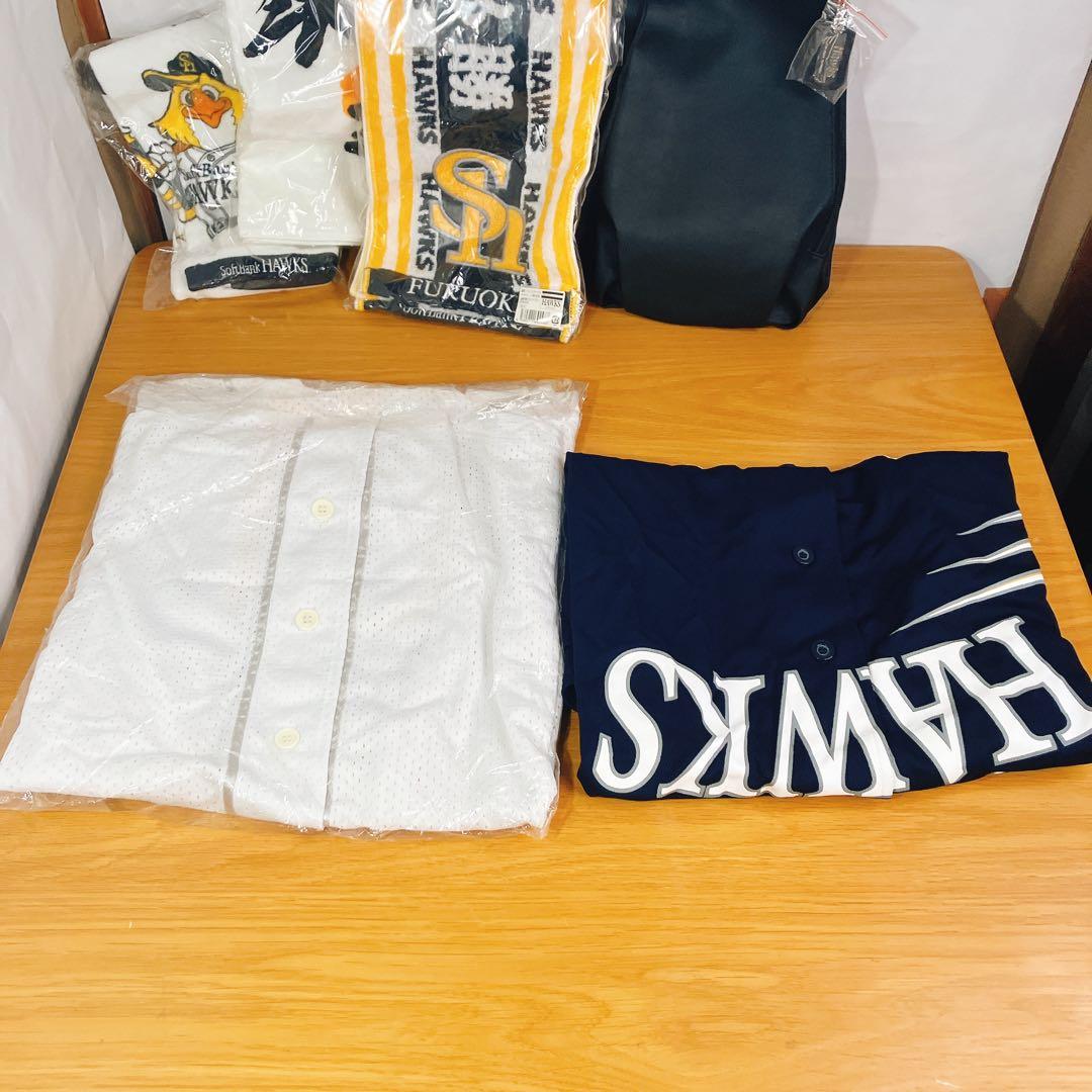 福岡ダイエー ソフトバンクホークス グッズまとめ ユニフォームL タオル バッグ