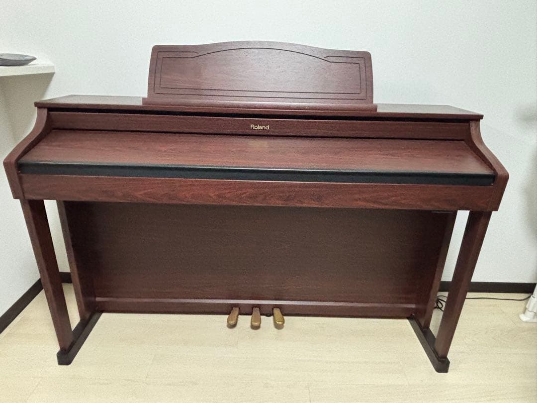 Roland HP505-GP 12年製電子ピアノ 椅子付　ブラウンマホガニー