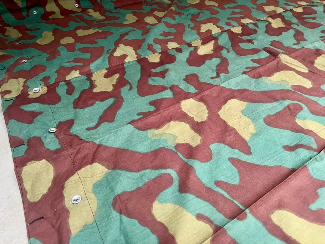 ②実物 デッドストック イタリア軍幕 タープ テント サンマルコ迷彩 キャンプ