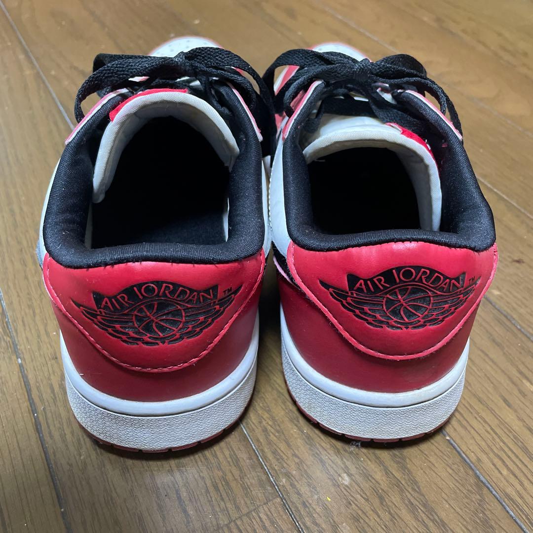 Nike Air Jordan 1 Low 赤/白/黒　ゴルフ