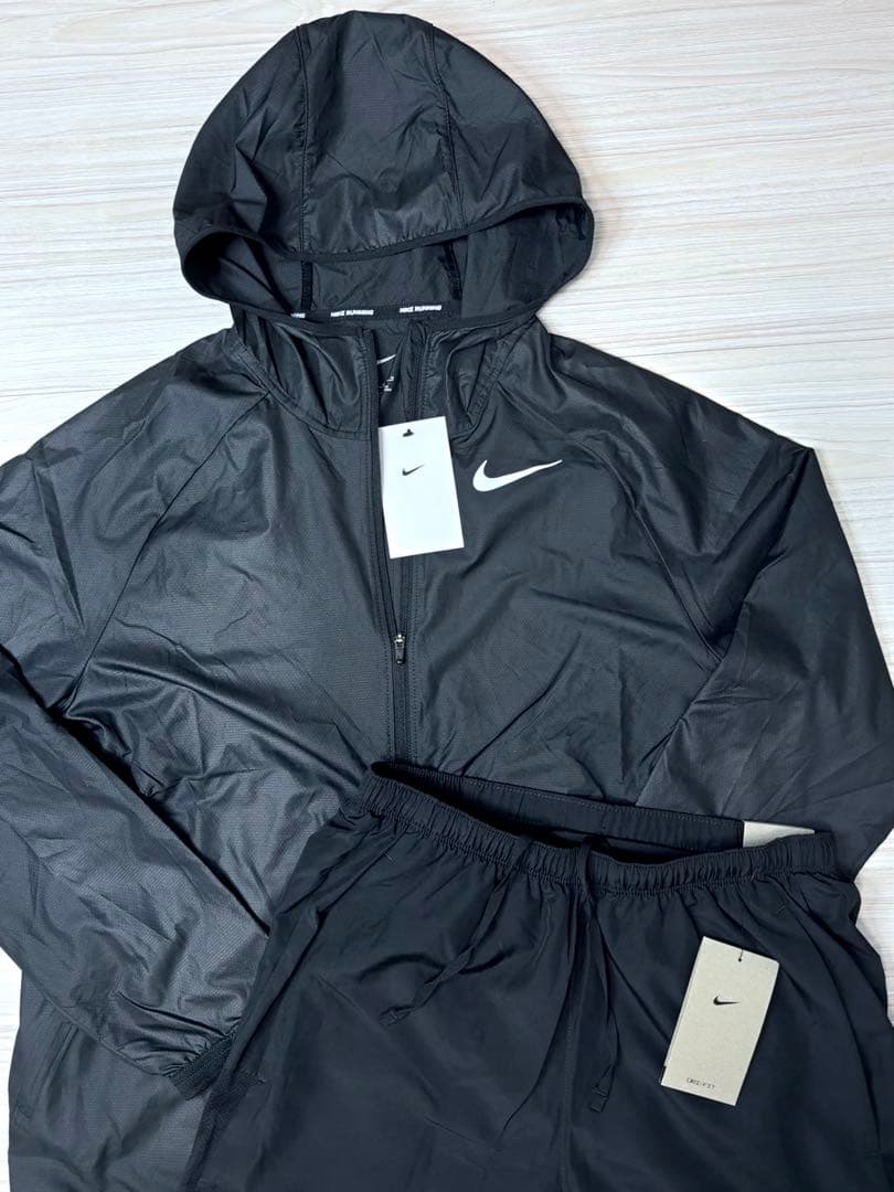 Nike フード付きジャージ上下セット ブラック Mサイズ