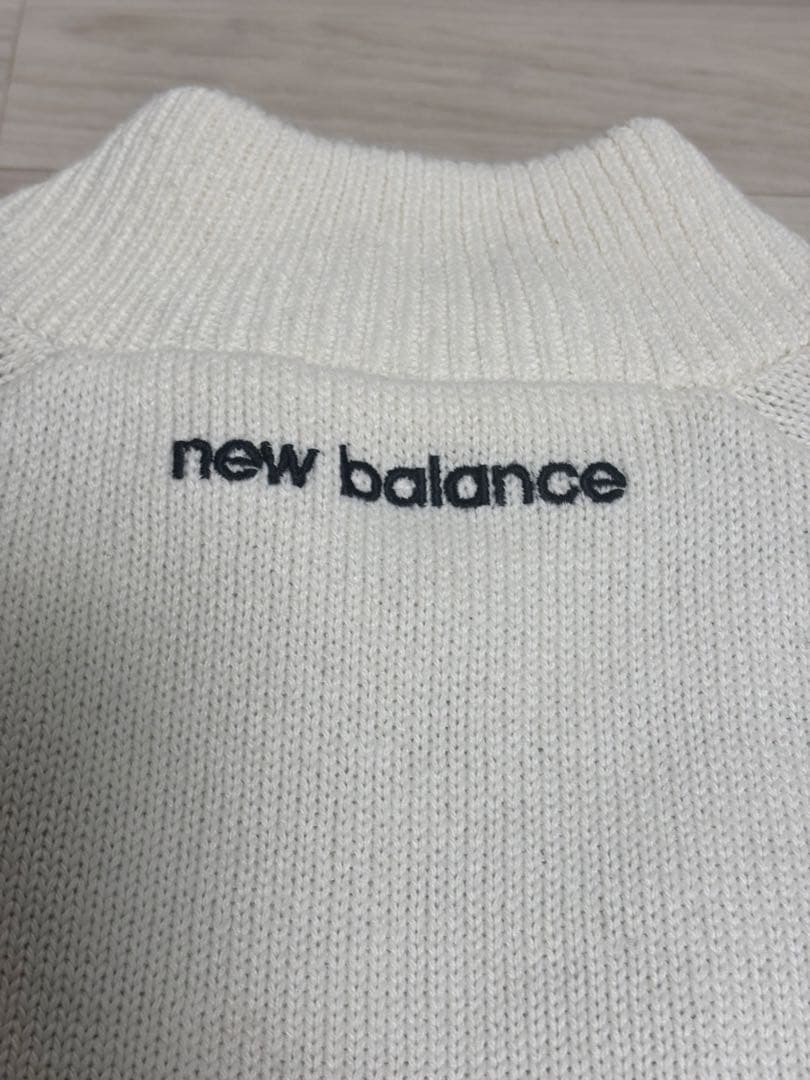 ニューバランス ゴルフ ニットブルゾン ウェア XLサイズ ホワイト 新品