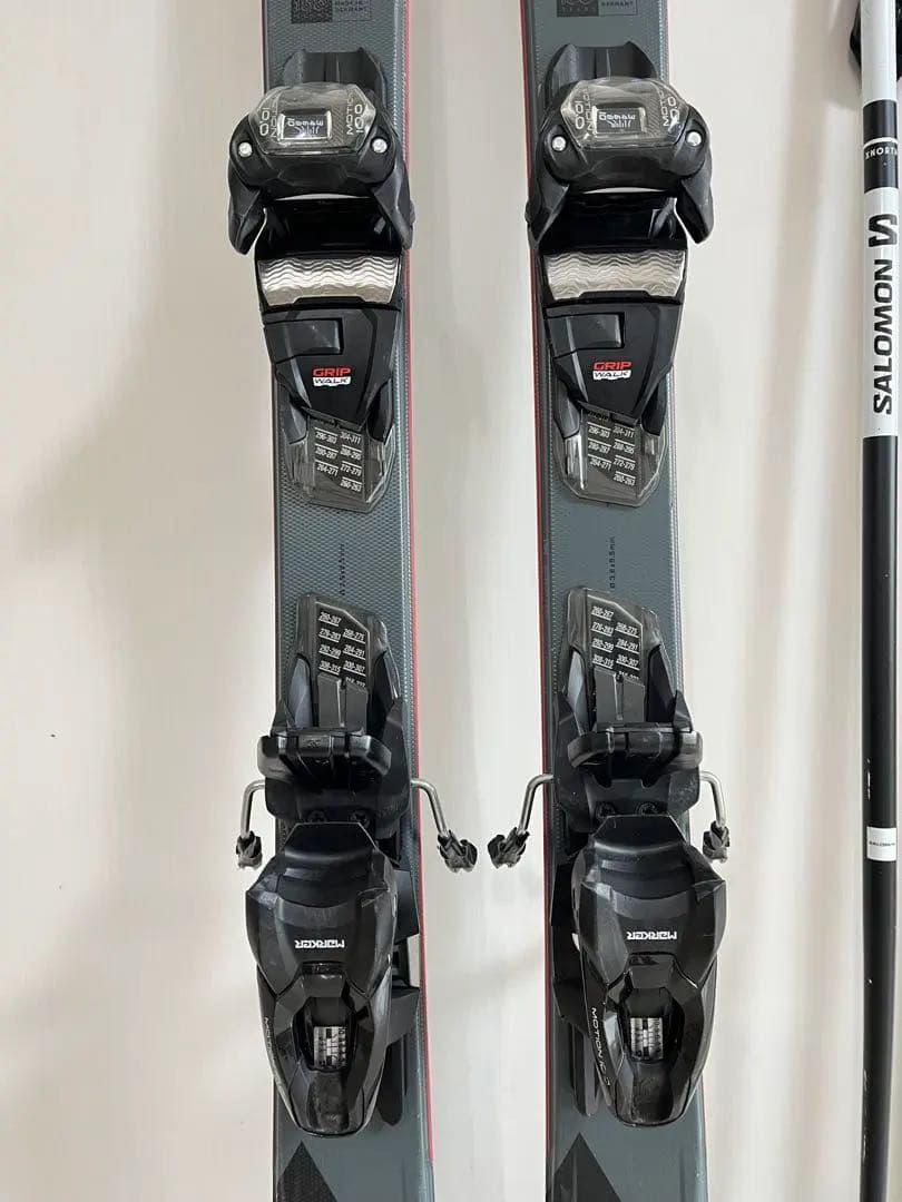 フォルクル/スキー・ビンディング2点セット& サロモン スキーポール