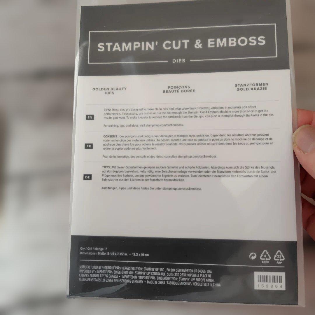 日本未発売スタンピンアップ★ほぼ未使用ミモザ　フォトポリマースタンプセット