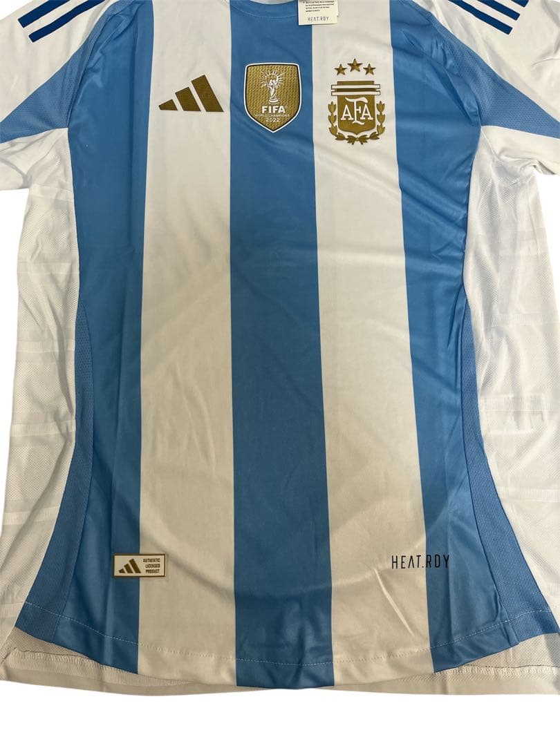 アルゼンチン代表　オーセンティック仕様ユニホーム　XLサイズ　アディダス