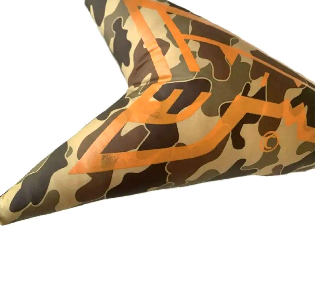 希少！20471120ひょーま君ロゴプリント迷彩柄 クッション