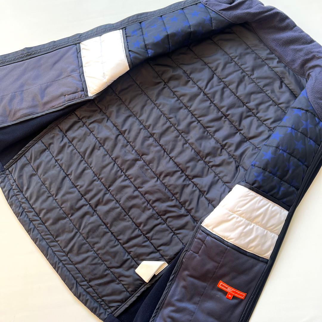 BEAMS GOLF ビームスゴルフ　星柄　ダウンジャケット　メンズ　中綿　M