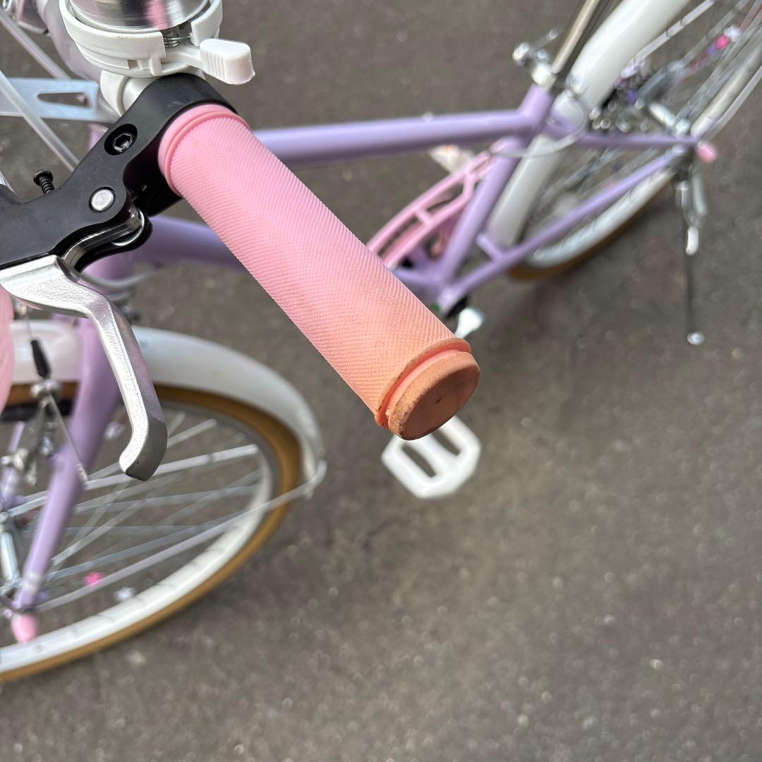 女の子用自転車 24インチ 紫色 アイデスチェアリー