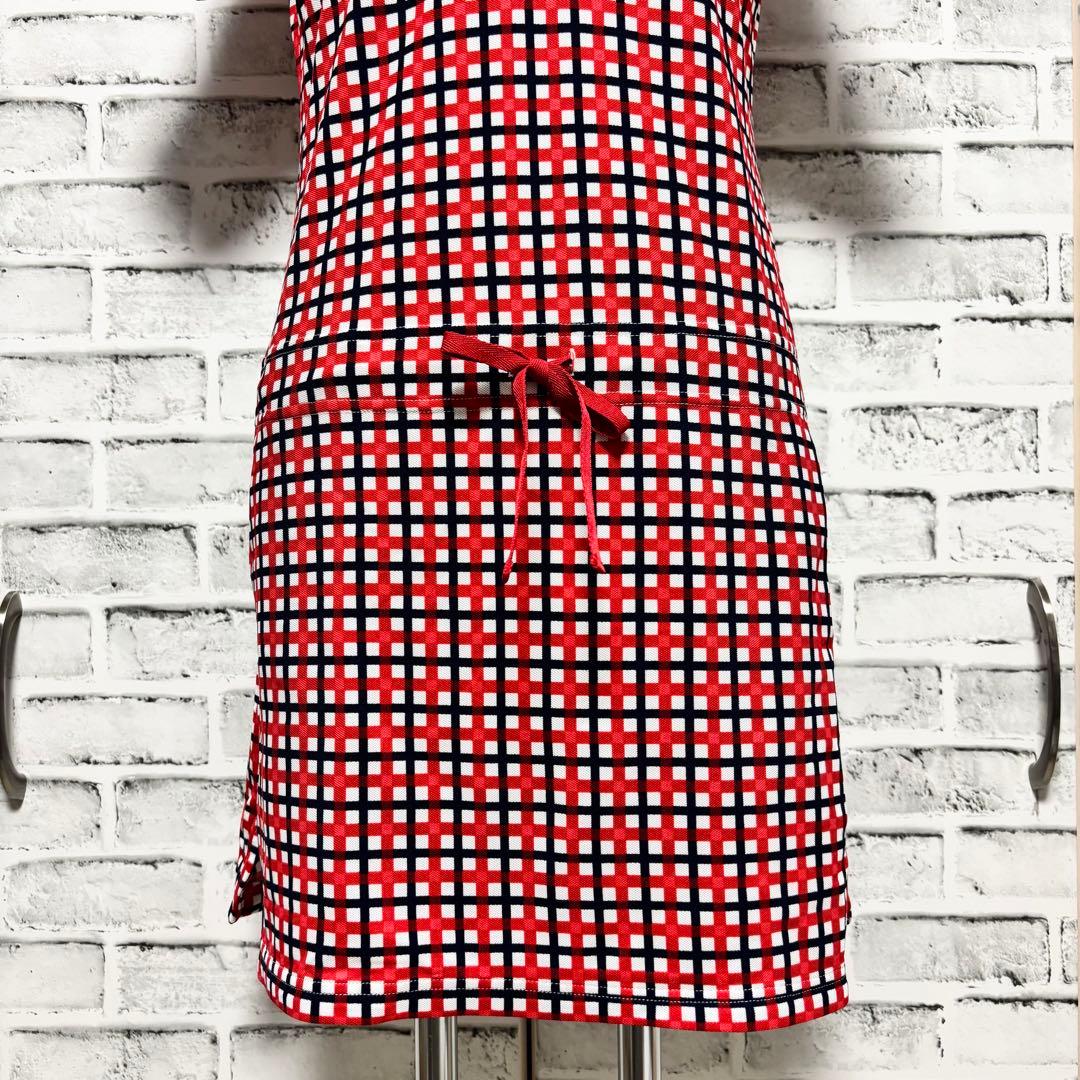 Callaway キャロウェイ ゴルフウェア ミニワンピース チェック柄 赤 M