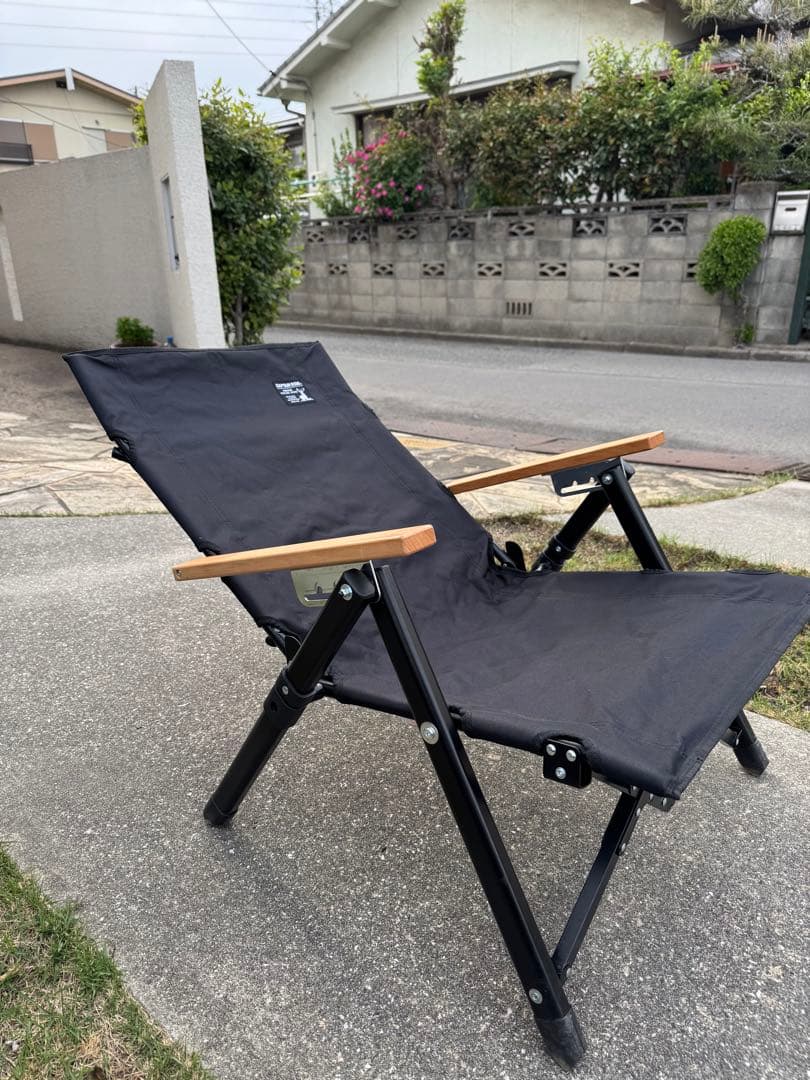 ボブ　キャプテンスタッグ　3段階リクライニングローチェア2台セット