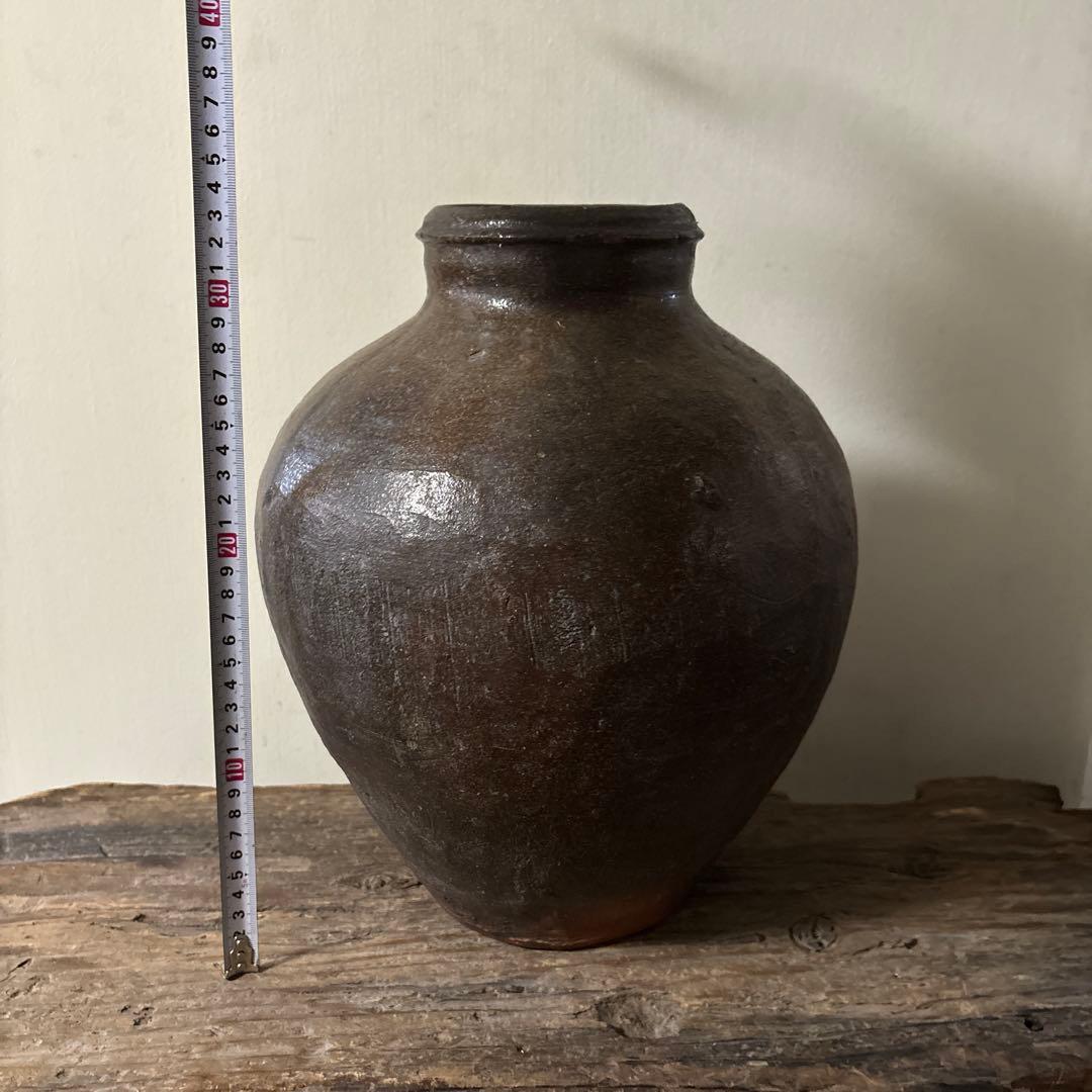 古常滑　丹波　大壺　民芸　古陶磁　アンティーク　古道具　古備前　古瀬戸　検:李朝