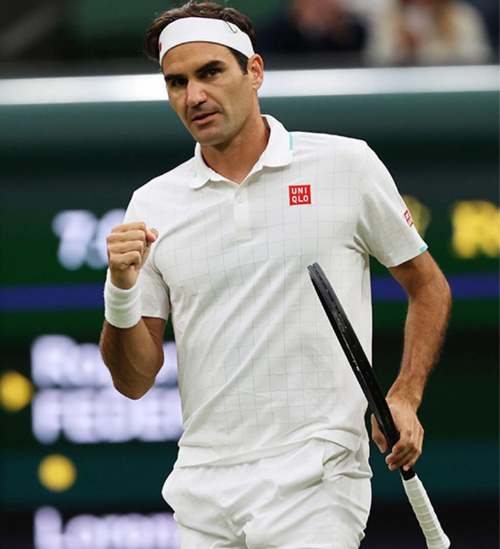 【新品レア】フェデラー ユニクロ上下セットテニスウェア サイズM ウィンブルドン