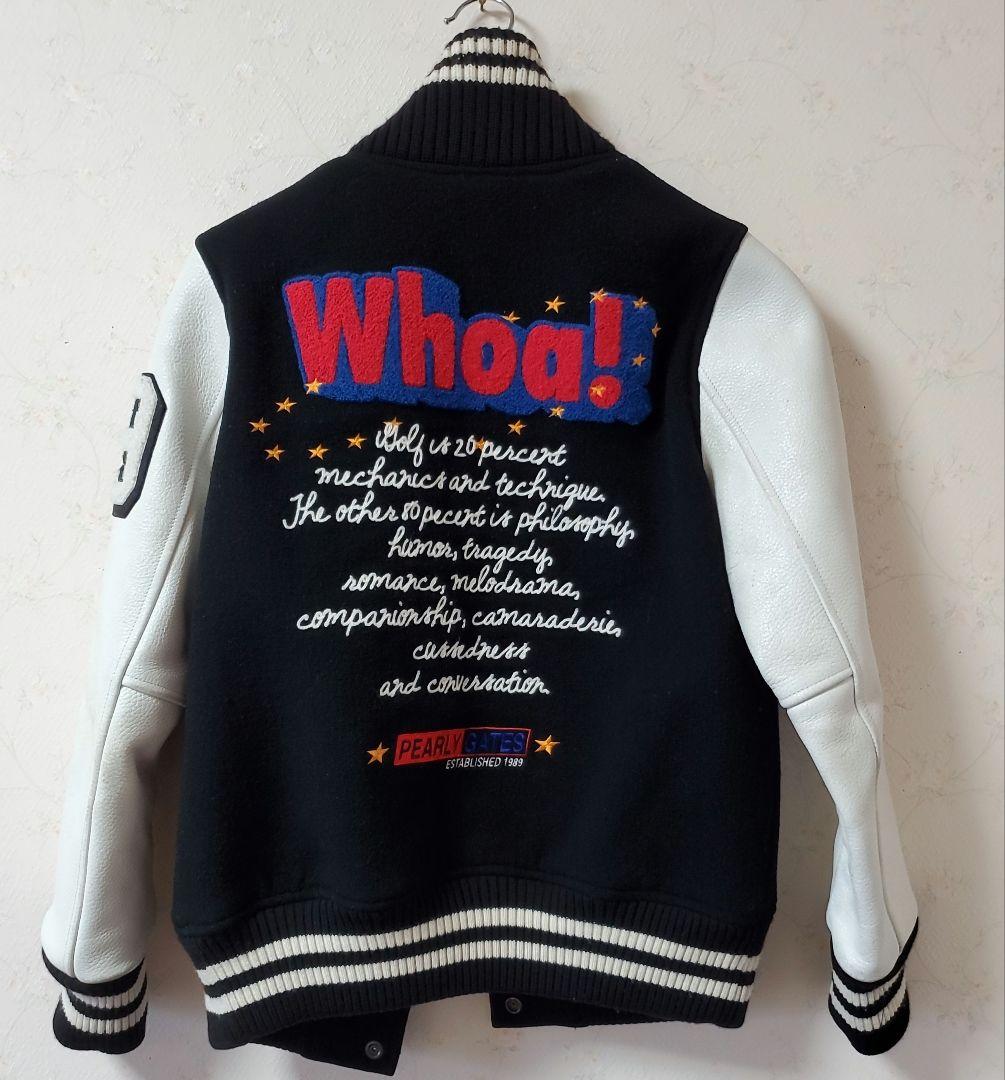 レア PEARLY GATES パーリーゲイツ 袖レザー スタジャン ゴルフ